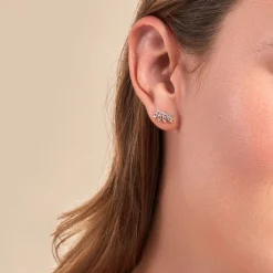 Histoire d'Or Boucles D'oreilles Puces Tiara Or Jaune Topaze Oxyde De Zirconium or jaune topaze bleu sky New