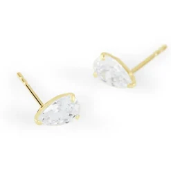 Histoire d'Or Boucles D'oreilles Puces Tierra Or Jaune Oxyde De Zirconium