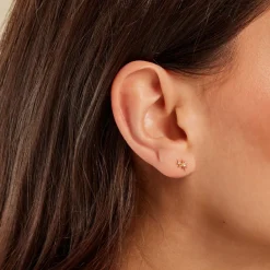 Histoire d'Or Boucles D'oreilles Puces Timofei Or Jaune Oxyde De Zirconium Sale