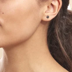 Histoire d'Or Boucles D'oreilles Puces Teani Or Blanc Diamant or blanc diamant noir Best