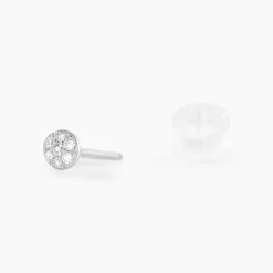 Histoire d'Or Boucles D'oreilles Puces Teani or blanc diamant Online