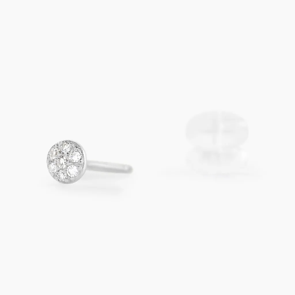 Histoire d'Or Boucles D'oreilles Puces Teani or blanc diamant Online