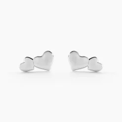 Histoire d'Or Boucles D'oreilles Puces Te Amo Argent Blanc