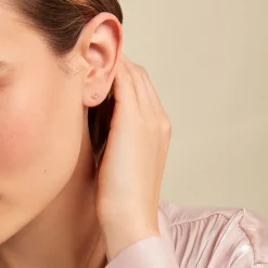 Histoire d'Or Boucles D'oreilles Puces Undine Or Jaune Diamant Outlet