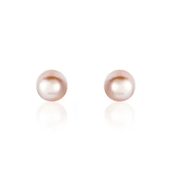 Histoire d'Or Boucles D'oreilles Puces Ursulina Or Jaune Perle De Culture or jaune perle rose Sale