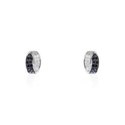 Histoire d'Or Boucles D'oreilles Puces Urania Or Blanc Diamant Outlet