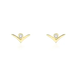 Histoire d'Or Boucles D'oreilles Puces Volia Or Jaune Diamant Discount