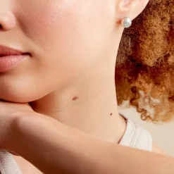 Histoire d'Or Boucles D'oreilles Puces Virgie argent blanc Clearance