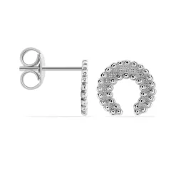Histoire d'Or Boucles D'oreilles Puces Vaea Argent Blanc Outlet