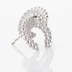Histoire d'Or Boucles D'oreilles Puces Vaea Argent Blanc Outlet