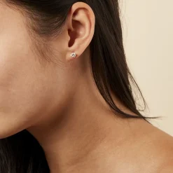 Histoire d'Or Boucles D'oreilles Puces Victoria Or Jaune Diamant