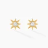 Histoire d'Or Boucles D'oreilles Puces Vangelis Or Jaune Diamant Best
