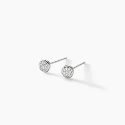 Histoire d'Or Boucles D'oreilles Puces Violanda or blanc diamant