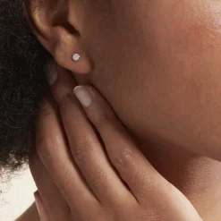 Histoire d'Or Boucles D'oreilles Puces Violanda or blanc diamant