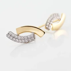 Histoire d'Or Boucles D'oreilles Puces Vero Or Jaune Oxyde De Zirconium New