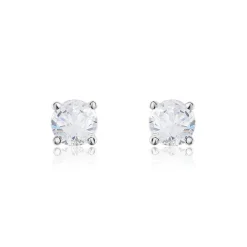 Histoire d'Or Boucles D'oreilles Puces Victoria Or Blanc Diamant Clearance