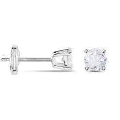Histoire d'Or Boucles D'oreilles Puces Victoria Or Blanc Diamant Clearance