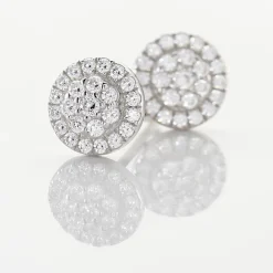 Histoire d'Or Boucles D'oreilles Puces Verane Argent Blanc Oxyde De Zirconium Sale