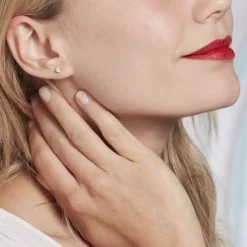 Histoire d'Or Boucles D'oreilles Puces Victoria Platine Blanc Diamant Online