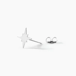 Histoire d'Or Boucles D'oreilles Puces Wiem Argent Blanc Discount
