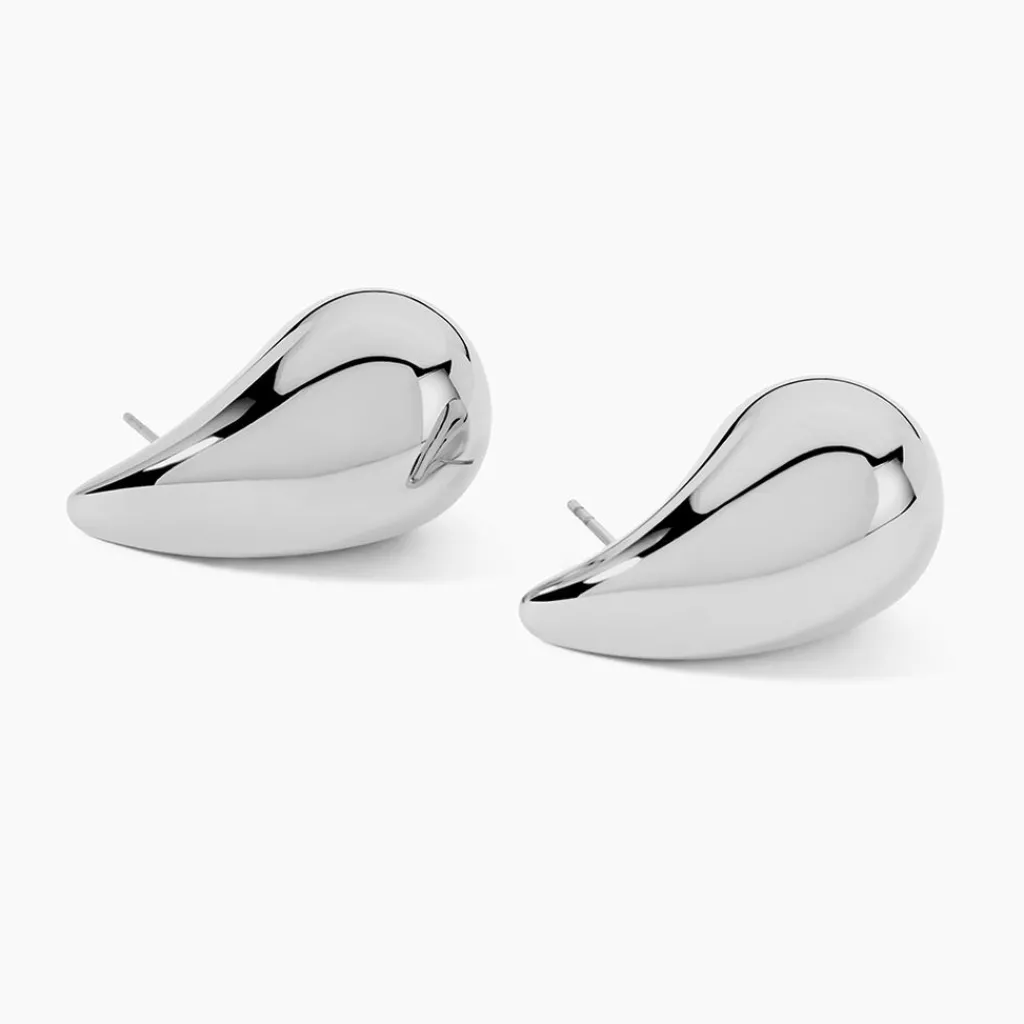 Histoire d'Or Boucles D'oreilles Puces Xenia acier blanc Clearance