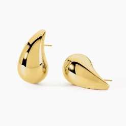 Histoire d'Or Boucles D'oreilles Puces Xenia Acier Jaune acier dore