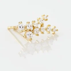 Histoire d'Or Boucles D'oreilles Puces Youssa Barrettes Or Jaune Oxyde De Zirconium