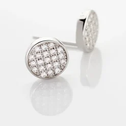 Histoire d'Or Boucles D'oreilles Puces Yesim Argent Blanc Oxyde De Zirconium Best