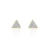 Histoire d'Or Boucles D'oreilles Puces Yora Or Jaune New