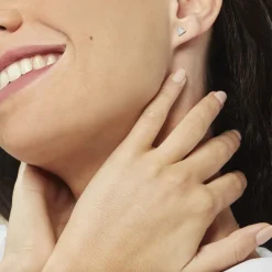 Histoire d'Or Boucles D'oreilles Puces Yora Or Jaune New