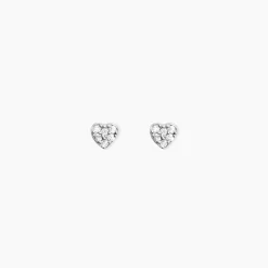Histoire d'Or Boucles D'oreilles Puces Ziya Argent Blanc Oxyde De Zirconium Best