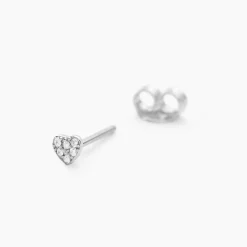 Histoire d'Or Boucles D'oreilles Puces Ziya Argent Blanc Oxyde De Zirconium Best