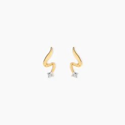 Histoire d'Or Boucles D'Oreilles Puces Zsofia Or Jaune Diamant Discount
