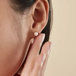 Histoire d'Or Boucles D'oreilles Suki Or Jaune Perle De Culture Sale