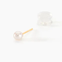 Histoire d'Or Boucles D'oreilles Suki Or Jaune Perle De Culture New