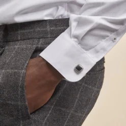 Histoire d'Or Boutons De Manchette Acier Bicolore Leucetios Hot