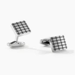 JOURDAN Boutons De Manchettes Athos Acier Argenté Clearance