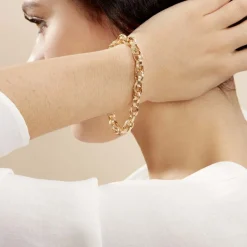 Histoire d'Or Bracelet Aaron Maille Fantaisie Or Jaune Online