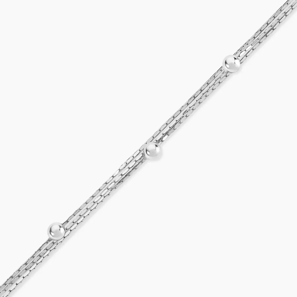 Histoire d'Or Bracelet Abbie Argent Blanc Outlet