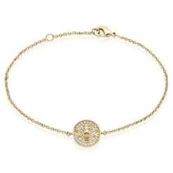 Histoire d'Or Bracelet Abelha Plaqué Or Jaune Oxyde De Zirconium Discount