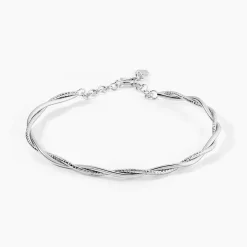 Histoire d'Or Bracelet Abie Torsade argent blanc Best