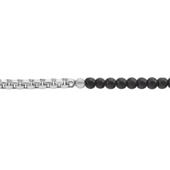 Histoire d'Or Bracelet Acier Blanc Christiano Onyx Sale