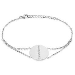 Histoire d'Or Bracelet Acier Sabina Strass Hot