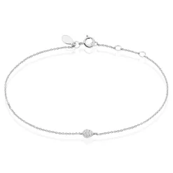 Histoire d'Or Bracelet Adhira Or Blanc Diamant Clearance