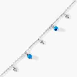 Histoire d'Or Bracelet Adiva Argent Blanc Turquoise Hot
