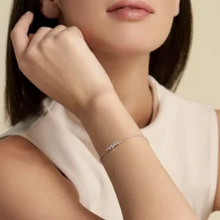 Histoire d'Or Bracelet Adonia Argent Blanc Oxyde De Zirconium Outlet