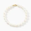 Histoire d'Or Bracelet Akoya Or Jaune Perle De Culture D'akoya Hot