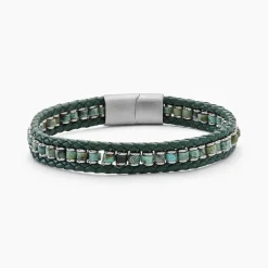 Histoire d'Or Bracelet Alassio Acier Blanc Turquoise acier blanc turquoise vert Sale