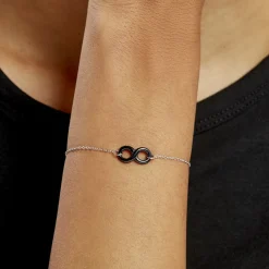 Histoire d'Or Bracelet Alicia Argent Blanc Céramique argent blanc céramique noire Online
