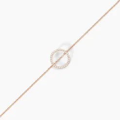 Histoire d'Or Bracelet Alysone Argent Rose Oxyde De Zirconium